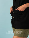 Agnes & Dora™ Favorite Cardi Half Sleeve Black