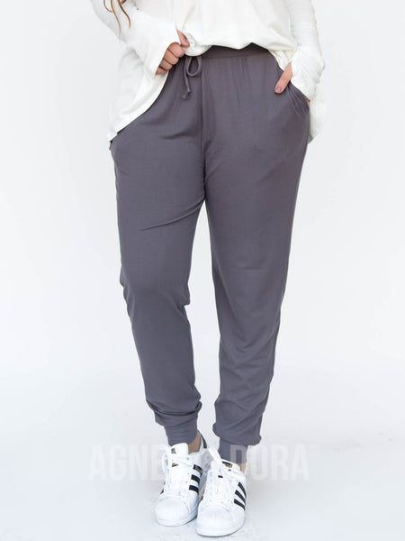 Agnes & Dora™ Joggers Baby Suede, Charcoal