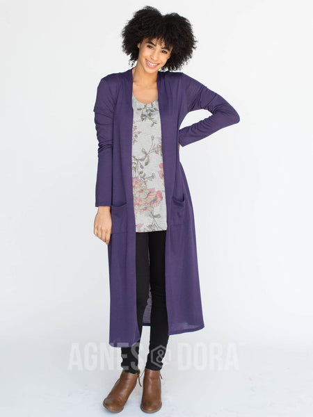 Agnes & Dora™ Duster Deep Plum Smooth