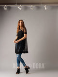 Agnes & Dora™ Short Mesh Easy Dress Black Dot