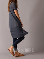 Agnes & Dora™ Sheer Duster Gunmetal