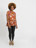 Agnes & Dora™ Relaxed Ruffle Tee Organic Girl Max Copper