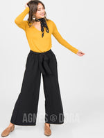 Agnes & Dora™ Everyday Tee Long Sleeve V-Neck Mustard