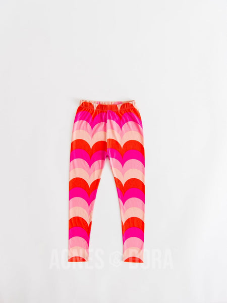 Agnes & Dora™ Kids Leggings Scallop Stripe