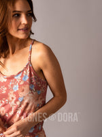 Agnes & Dora™ Sunrise Romper Marsala/Gold Floral