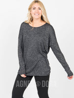 Agnes & Dora™ Urban Pullover Charcoal Gray