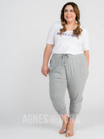 Agnes & Dora™ Essential Crop Heather Gray