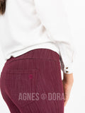 Agnes & Dora™ Knit Jegging Wine (reenforced elastic waistband)