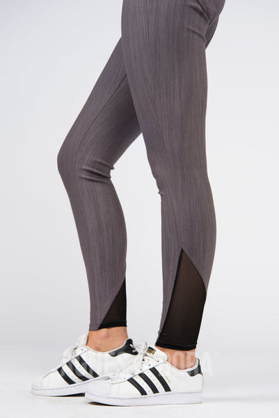 Agnes Dora Knit Jegging Mesh Charcoal Shop Agnes Dora with Briana