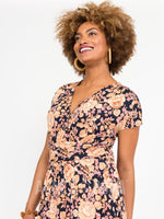 Agnes & Dora™ Crossover Maxi Dress I Got You Babe Navy Marigold