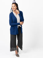 Agnes & Dora™ Favorite Cardi Modal Blue Estate Solid