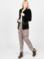 Agnes & Dora™ Blazer Black - Stretch Velvet