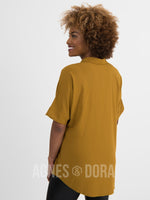 Agnes & Dora™ Dolman Top Button Down Wheat