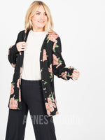 Agnes & Dora™ Blouson Essential Cardigan Black/Blush/HGRY