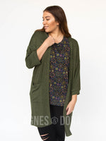 Agnes & Dora™ Forever Cardi Olive and Black Hacci