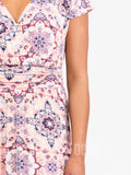 Agnes & Dora™ Crossover Maxi Dress Grand Mosaic Blush and Navy