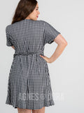 Agnes & Dora™ Signature Wrap Dress Gingham Girl