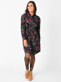 Agnes & Dora™ Flannel Shirt Dress Winter Wild Flowers