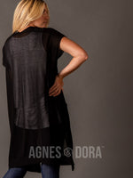 Agnes & Dora™ Sheer Duster Black