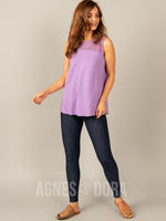 Agnes & Dora™ Eyelet Essential Tank Purple