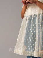 Agnes & Dora™ Short Mesh Easy Dress Cream Dot