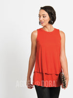 Agnes & Dora™ Tiered Tunic Nectarine