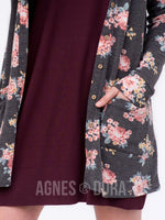 Agnes & Dora™ Essential Cardigan In Navy Floral