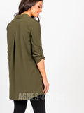 Agnes & Dora™ Day To Night Tunic Olive Lenox Crepe