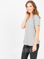 Agnes & Dora™ Love Top Heather Grey