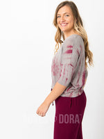 Agnes & Dora™ Dolman Top Burgundy