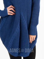 Agnes & Dora™ Cable Pullover Navy