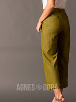 Agnes & Dora™ Wide Leg Crop Pant Olive