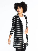 Agnes & Dora™ Favorite Cardi Black and White Stripe