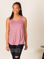 Agnes & Dora™ Essential Tank V-Neck Mauve