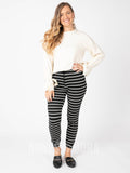 Agnes & Dora™ Everyday Jogger Candy Cane Stripe - Black