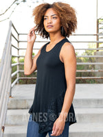 Agnes & Dora™ Asymmetrical Tank Black