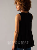 Agnes & Dora™ Black Tiered Tunic