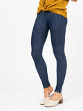 Agnes & Dora™ Moto Jegging Dark Denim