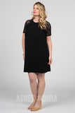 Agnes & Dora™ Lace Raglan Dress Black