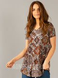 Agnes & Dora™ Everyday Tee Brown Boho