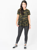 Agnes & Dora™ Relaxed Ruffle Tee Camo