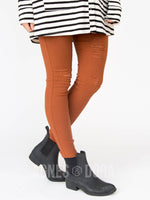 Agnes & Dora™ Jeggings Distressed Burnt Umber