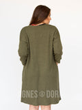 Agnes & Dora™ Forever Cardi Olive/Black Ribbed