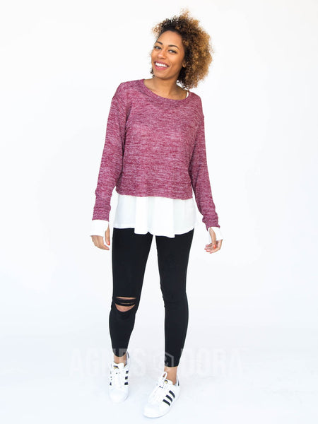 Agnes & Dora™ Pullover Burgundy