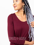 Agnes & Dora™ Everyday Tee in Wine