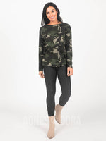 Agnes & Dora™ Cross Over Sweater Army Camo