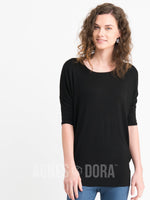 Agnes & Dora™ Dolman Tunic Black