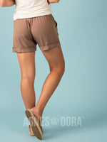 Agnes & Dora™ Go-To Shorts Brown Stone