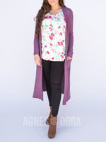 Agnes & Dora™ Duster Purple Brushed