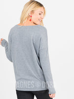 Agnes & Dora™ Urban Pullover Heather Gray with Heart